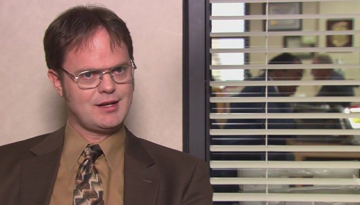 Dwight Schrute Talking very convincingly