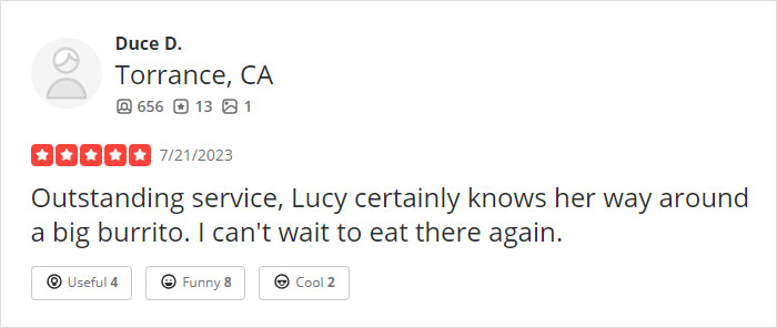 Florida Chipotle Goes Viral After Yelp Reviews Warn Of Husband-Seducing Female Worker Florida Chipotle Goes Viral After Yelp Reviews Warn Of Husband-Seducing Female Worker