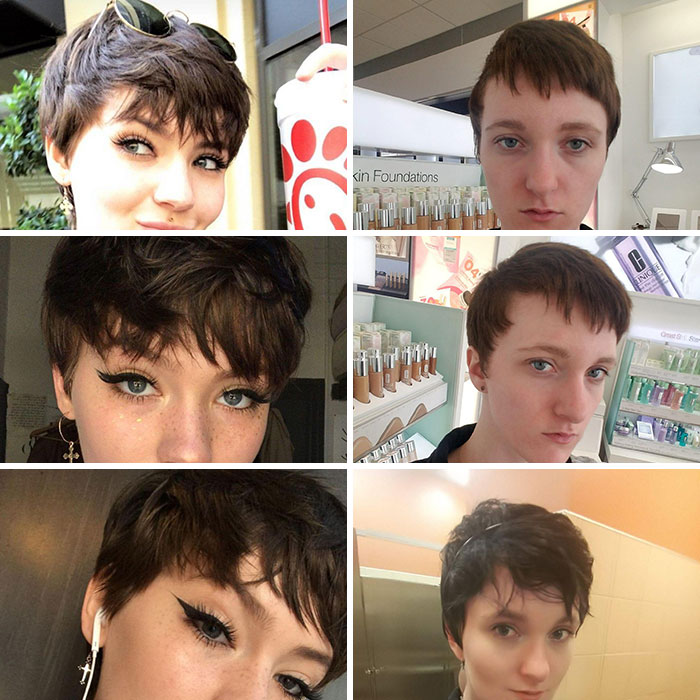 The Left Is The Group Of Reference Pics. Right Is What I Got. The Bottom Right Is When I Went To A New Salon A Few Months Later