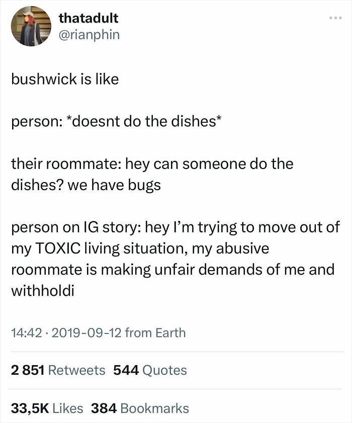 Thought This Would Fit Well Here. Any Brooklyn Roommate Stories Like This?