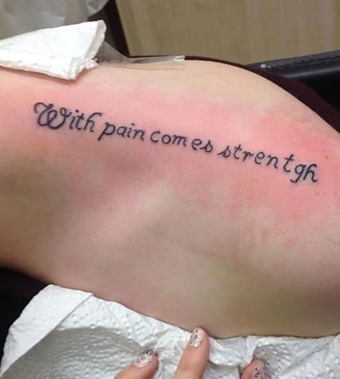 I Don't Know Who Is More Stupid, The Tattoo Artist Who Can't Spell Or Me For Taking It So Long To Notice The Mistake