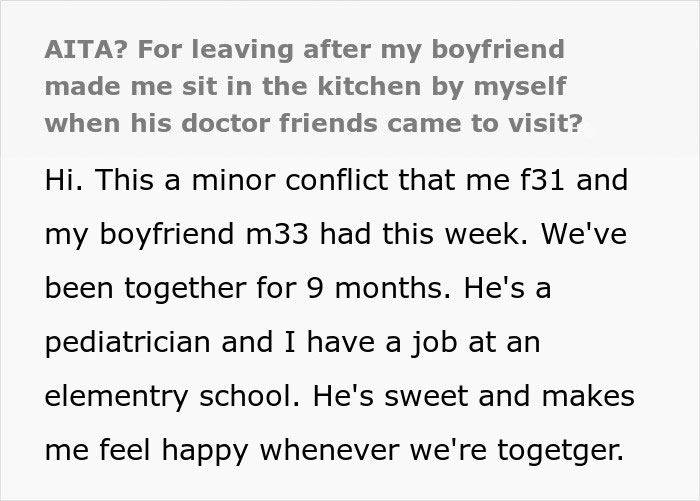 BF Makes GF Stay In The Kitchen When His Friends Come Over, She Leaves In A Rage And They See Her