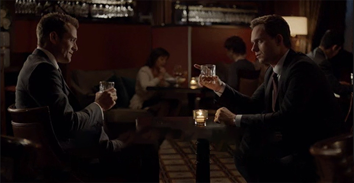 Harvey Specter at the restaurant