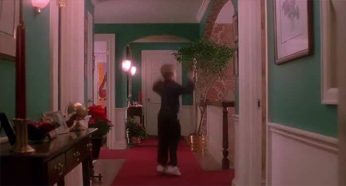 Kevin McCallister dancing from Home Alone