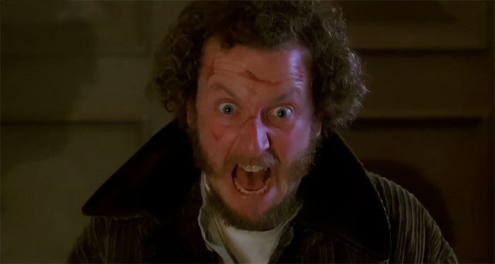Marv screaming from Home Alone