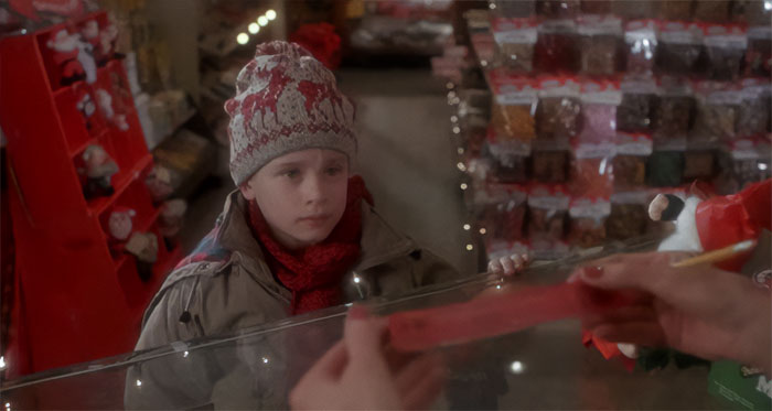 Kevin McCallister shopping from Home Alone