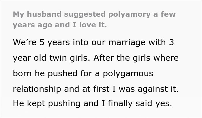 Man Pushes For Polygamy After Twin Daughters Are Born, Wife Agrees And Learns To Love It