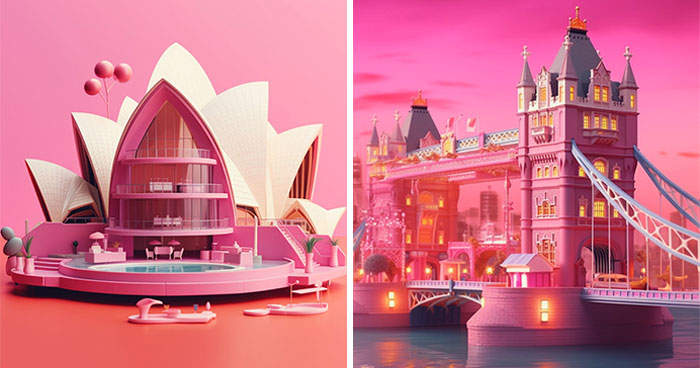 Inspired By Barbie’s Theme, We Recreated Some Of The Most Iconic Landmarks Around The World (13 Pics)