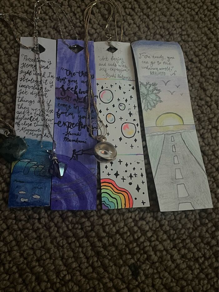 I Make Quote Bookmarks (The Left One Is My Latest)