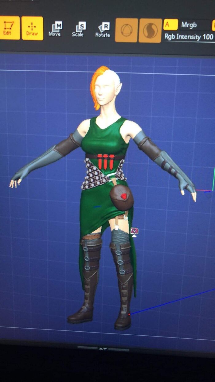 Recently Decided To Try Out 3D-Sculpting For My Weekly Dnd Group