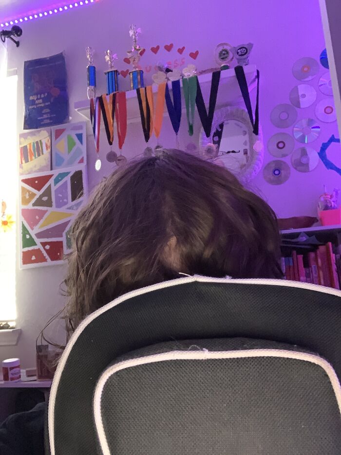 I Haven’t Brushed It Yet Today So Kind Of Looks Like Trash And I Also Don’t Feel Like Showing My Face :)