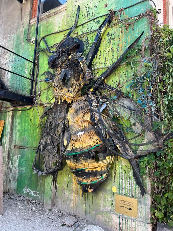A Small Art Village In The Middle Of Lisboa. This Artist Creates Huge Insects From Scrap