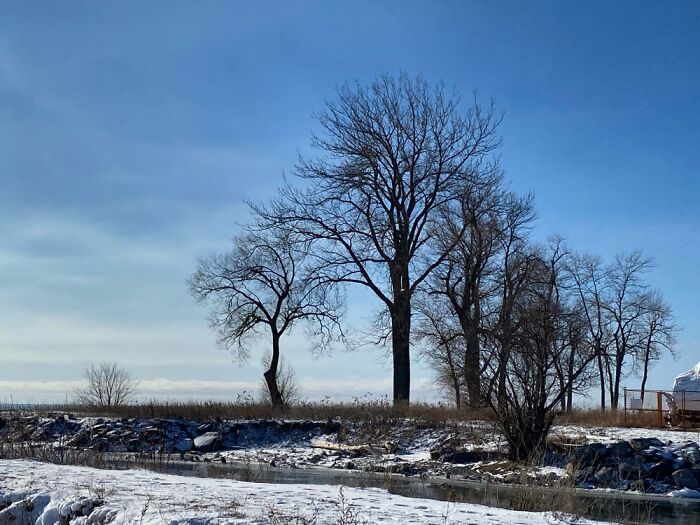 Winter Lake Ontario. Bondhead