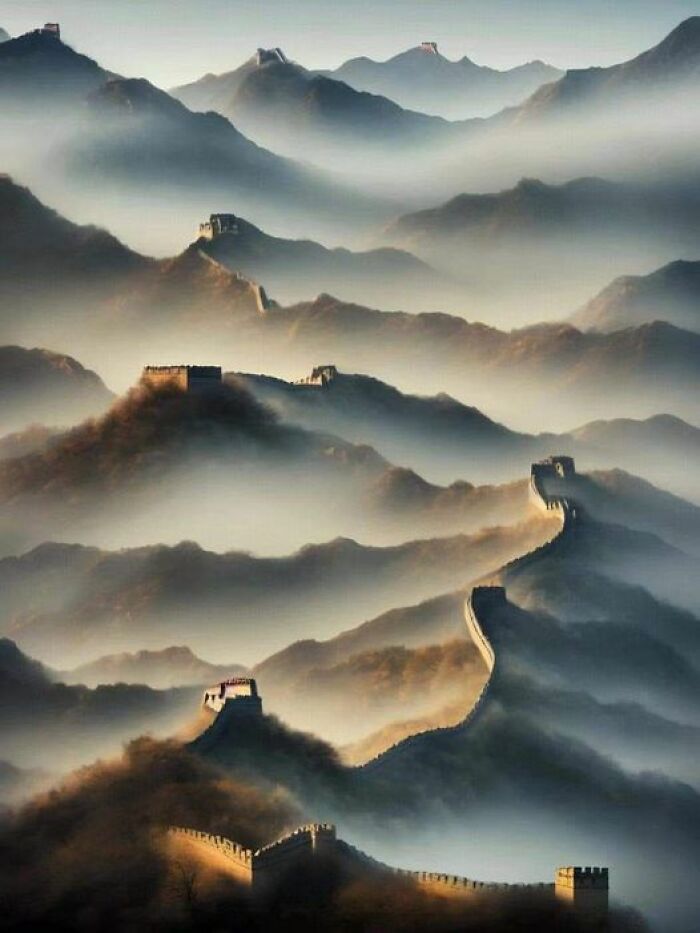 The Great Wall Of China Is A Massive Ancient Defensive Structure Located In Northern China. It Is One Of The Most Famous Architectural Wonders In The World And A Unesco World Heritage Site