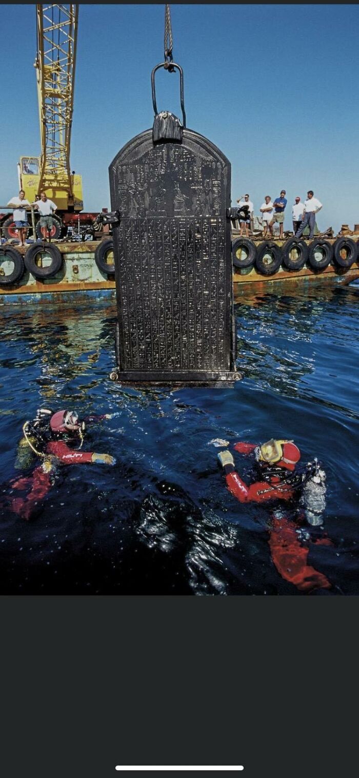 Egyptian Stele From The Sunken City Of Heracleion