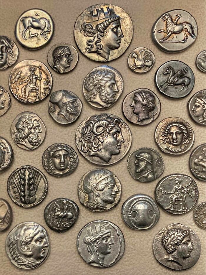 Collection Of Ancient Greek Silver Coins