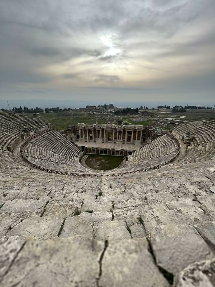 The Ancient Roman Theatre At Hierapolis. Denizli, Turkey
