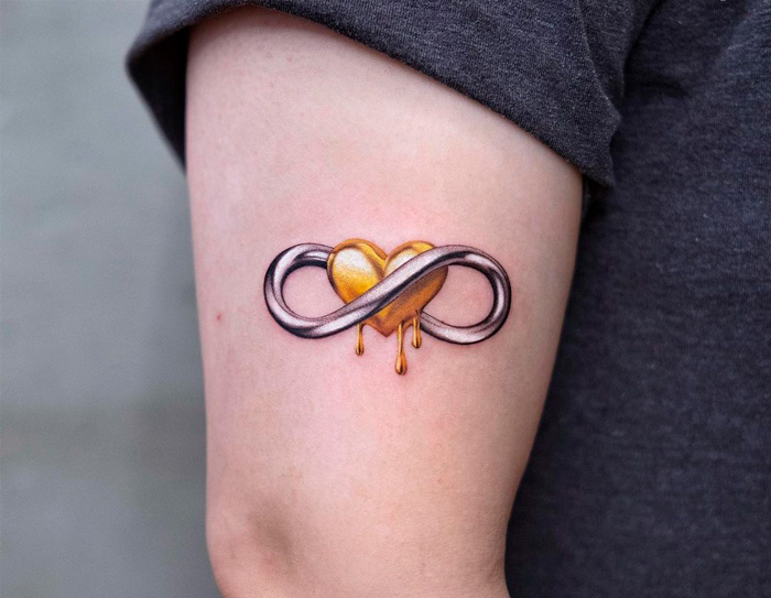 Infinity Symbol Hummingbird Tattoo Design