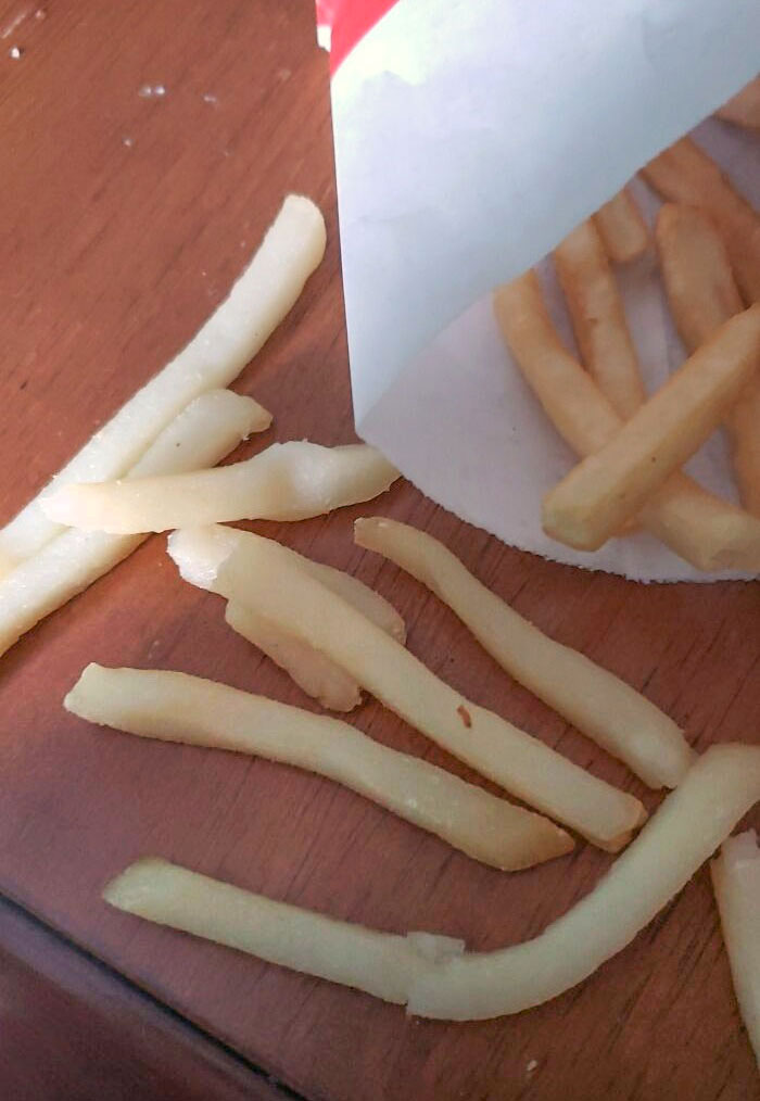The Amount Of Uncooked Fries In My McDonald's Order