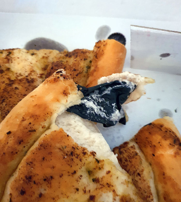 I Ordered A Pizza From A Local Restaurant And Found A Latex Glove In It. Bolton, UK