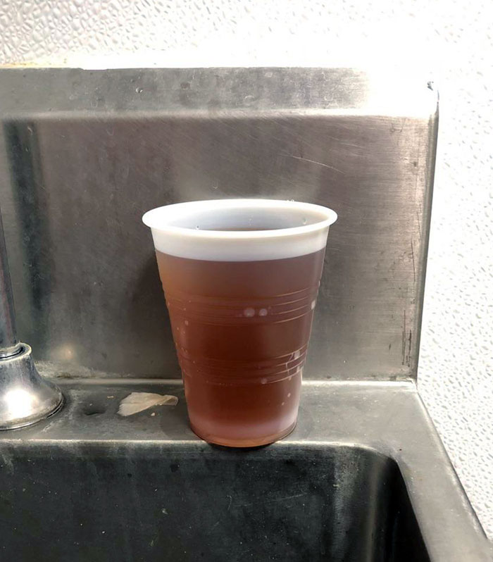 I Work At A Restaurant And Our Water Is Dirty. This Is What Coming Out Of The Kitchen Faucet