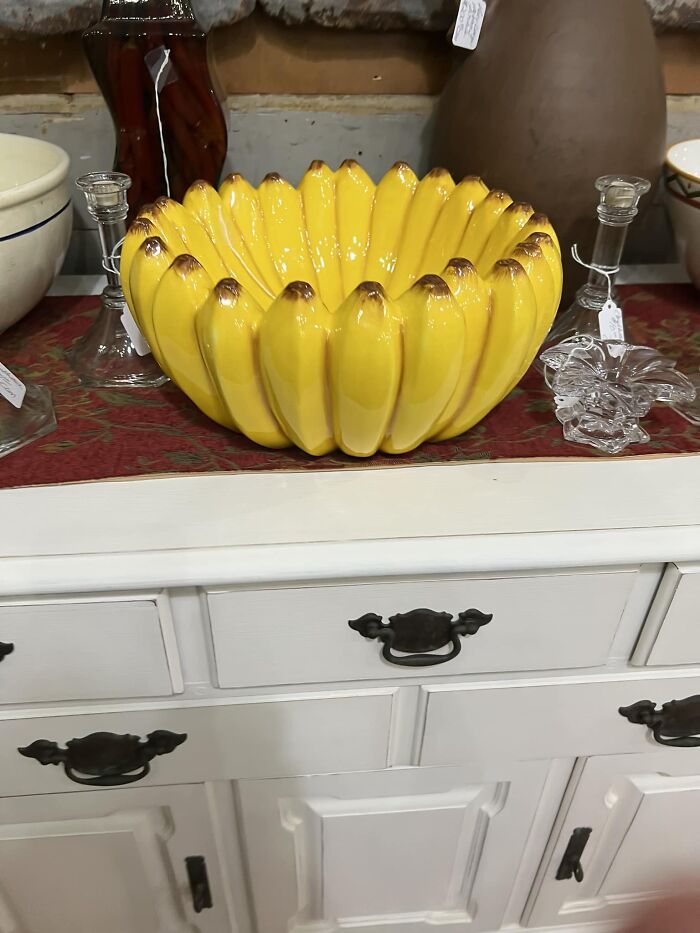 Found While Thrifting…, Banana Bowl Today, It Is Quite Big. No, I Did Not Take It Home