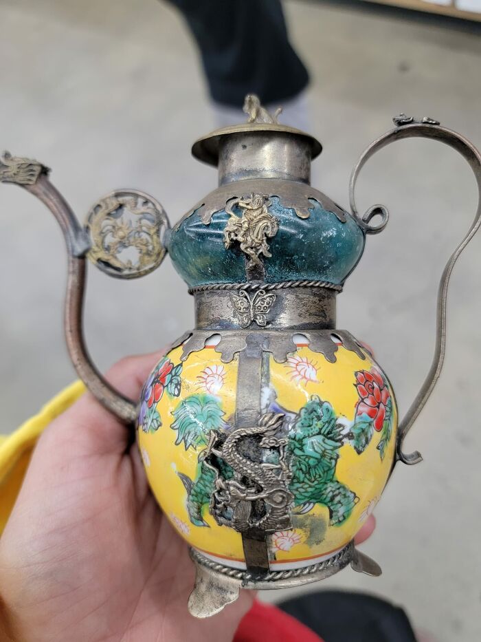 A Neat Little Ornamental Teapot. Found At Goodwill, Orangevale Ca. It Came Home With Me For $3