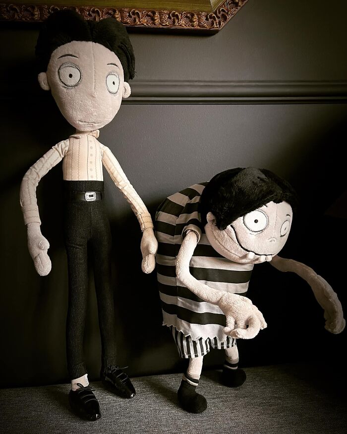 One Of My Favorite Marketplace Finds Ever! Victor And Edgar Plushies From Tim Burton’s Movie, ‘Frankenweenie’. 🖤⚡️ A Whopping $10 In Fayetteville, Nc