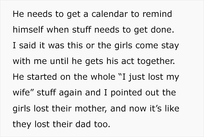 Sister Refuses To Let Widowed Brother Use The "Dead Wife Card" Anymore, Takes His 3 Kids Away Sister Refuses To Let Widowed Brother Use The "Dead Wife Card" Anymore, Takes His 3 Kids Away