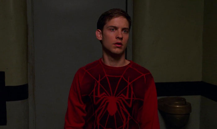 Scene from "Spider-Man" movie