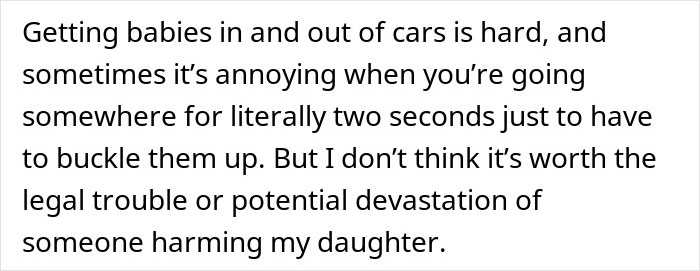 Mom Is Puzzled Whether It’s Ever OK To Leave Kids In The Car, Asks The Internet For Advice