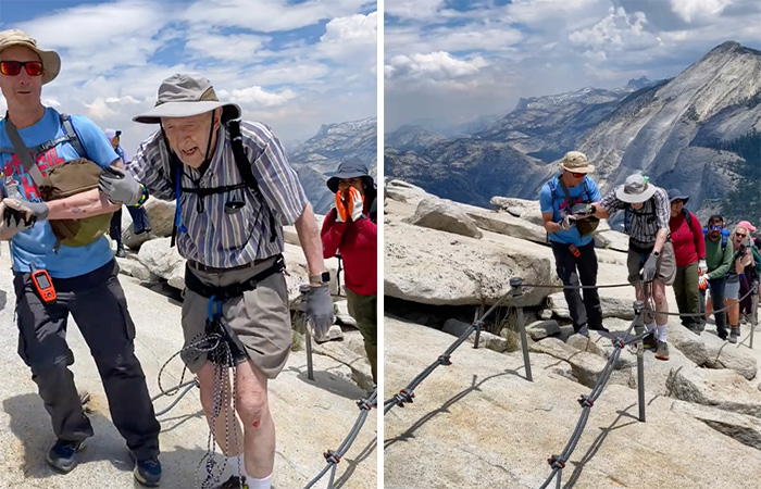93 Y.O. Breaks Record And Becomes Oldest Man To Climb Half Dome