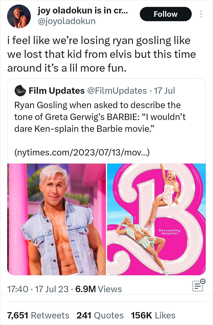 People-Praising-Ryan-Gosling-For-Being-Committed-Ken-Role-Barbie