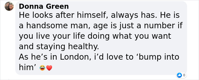 Comment about Brad Pitt's youthful appearance and age, expressing admiration. Comment about Brad Pitt's youthful appearance and age, expressing admiration.