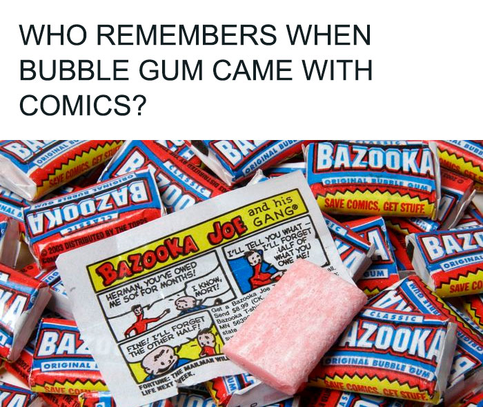 Gum And Comic For A Penny