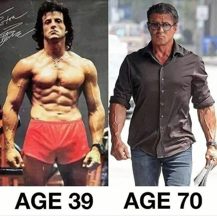 Sylvester Stallone 31 Years Later...wow