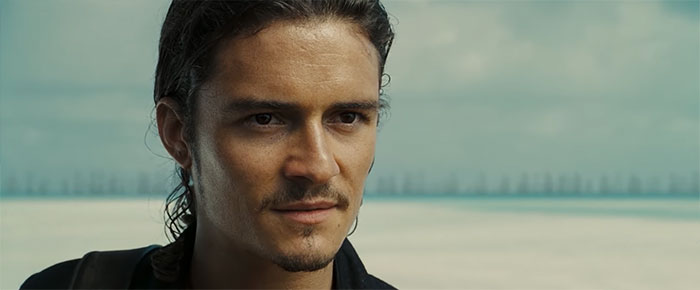 Will Turner looking at the distance 