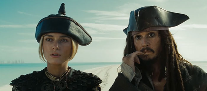 Elizabeth Swann and Jack Sparrow