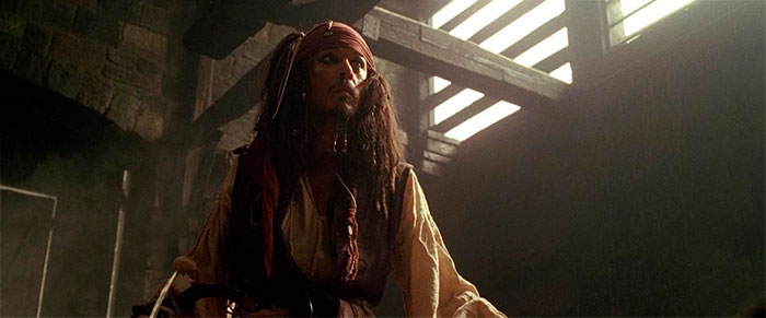 Jack Sparrow standing in a room 