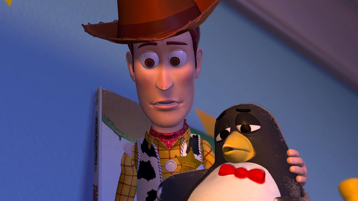 Woody and the penguin