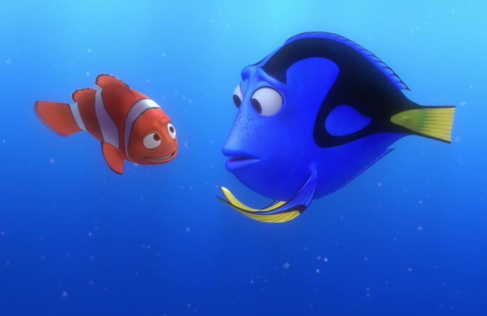 Dory and Marlin speaking