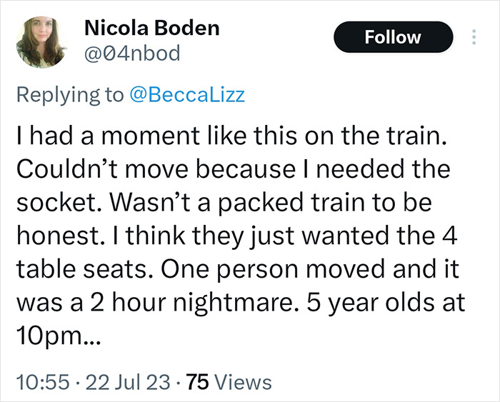 "My Life Is Not Expendable For Your Own Convenience": Woman's Unwilling To Swap Seats With Moms "My Life Is Not Expendable For Your Own Convenience": Woman's Unwilling To Swap Seats With Moms