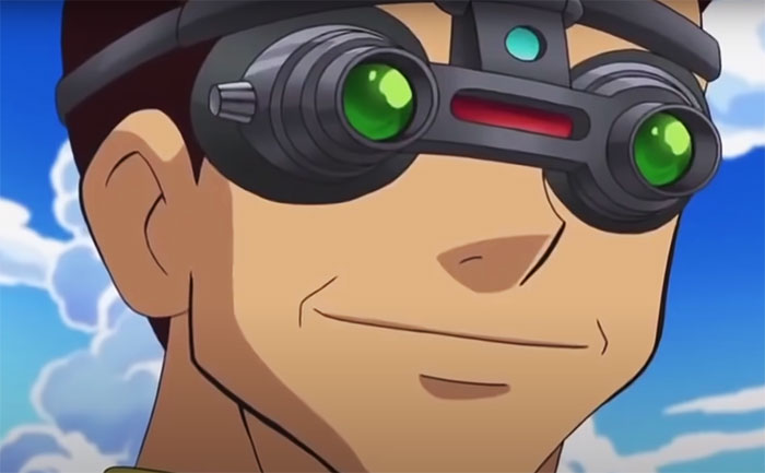 Giovanni's face with glasses