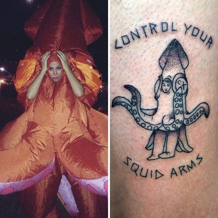Pro Tip: A Real Good Way To Distract Yourself During These Times Is To Get A Tattoo Of Your Wife In A Squid Costume. I Recommend It To Everyone