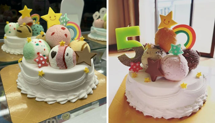 BR Cake In Japan. Adorable If You Ask Me (I Brought The Candle Over From Target In The US)