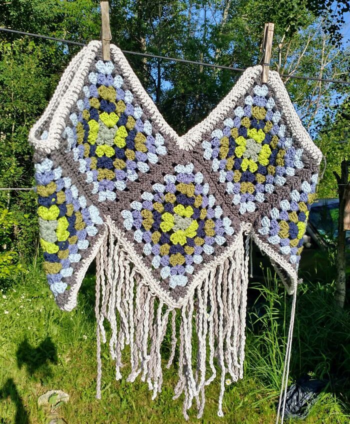 A Bit More Fringe And Some Shoulder Straps And This Tank Top Will Be Done 👍