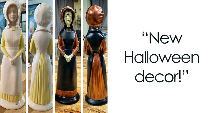 50 Times Creative People Customized Thrifted Artworks In The Best Way (New Pics)