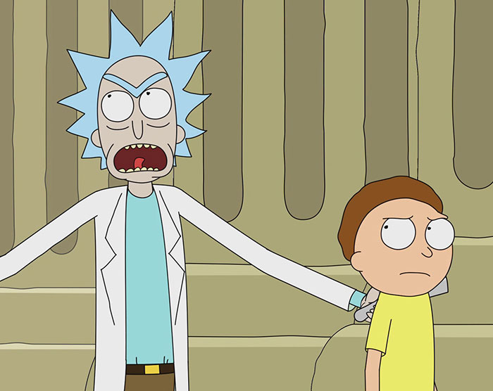 Rick and Morty talking