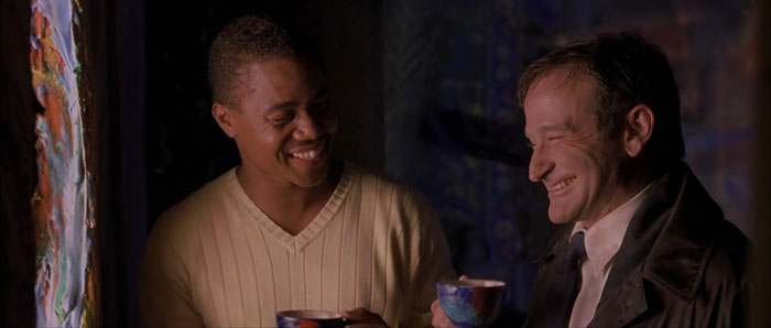 Robin williams smiling laughing in what dreams may come