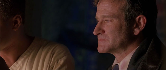 Robin williams very serious in what dreams may come